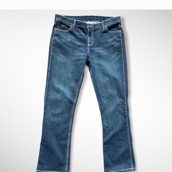 Wrangler Q Baby No Gap Flap Pocket Jeans Sz 15 - Picture 2 of 9